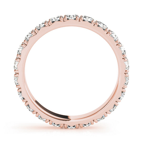 0.85ct Diamond Eternity Band – French Cut Set – 18ct Gold (White / Yellow / Rose)