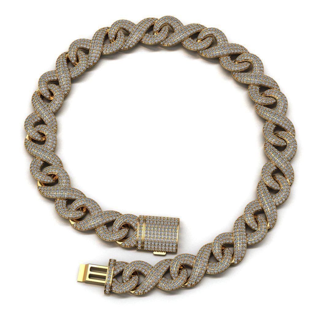 20mm Figure 8 Custom Chain with Box Clasp