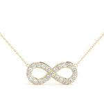 Infinity Pendant with 0.2875ct Diamonds – 18ct Gold (White / Yellow / Rose)