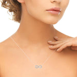 Infinity Pendant with 0.2875ct Diamonds – 18ct Gold (White / Yellow / Rose)