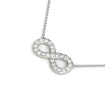 Infinity Pendant with 0.2875ct Diamonds – 18ct Gold (White / Yellow / Rose)
