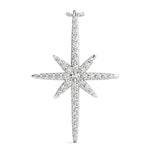 Pavé Starburst Pendant – 0.48ct G SI Natural Diamonds – 18ct Gold (White / Yellow / Rose)
