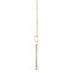 Pavé Moon Pendant – 0.19ct G SI Natural Diamonds – 18ct Gold (White / Yellow / Rose)