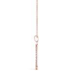 Pavé Moon Pendant – 0.19ct G SI Natural Diamonds – 18ct Gold (White / Yellow / Rose)