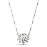 Ornate Floral Knot Pendant with 0.475ct Diamond – 18ct Gold