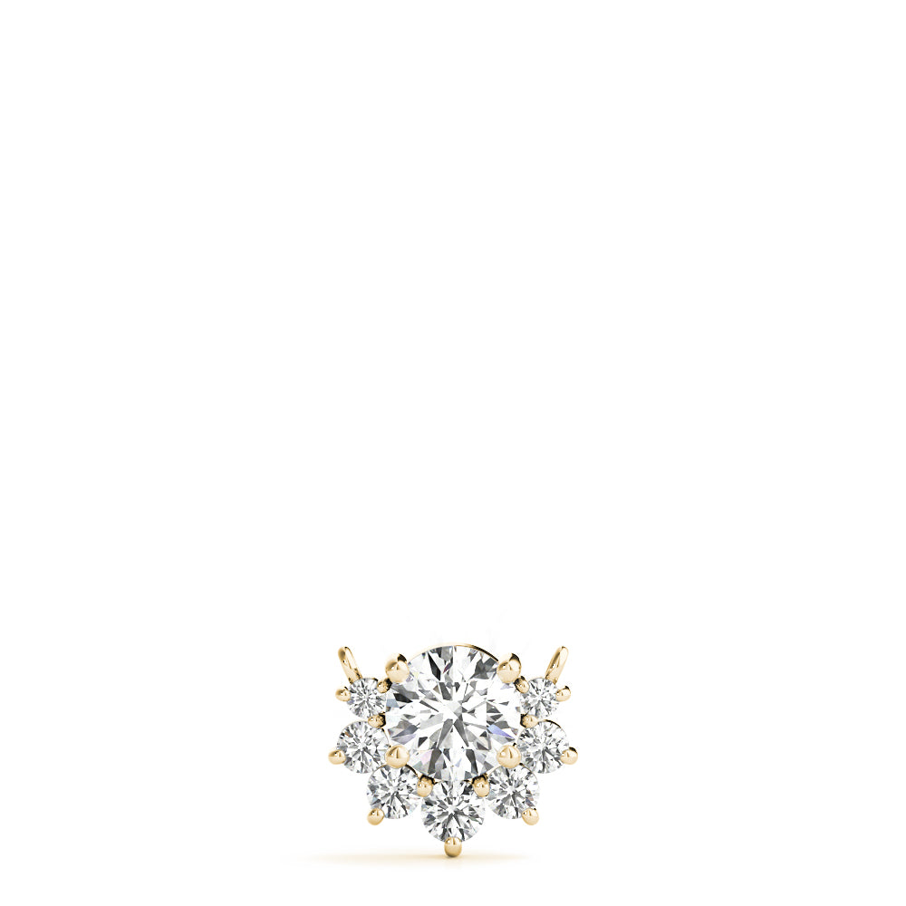 Ornate Floral Knot Pendant with 0.475ct Diamond – 18ct Gold