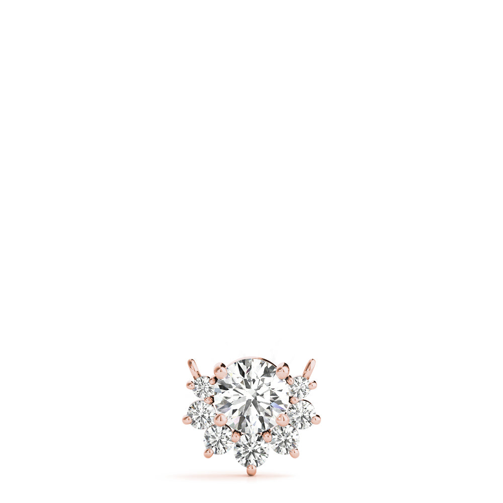 Ornate Floral Knot Pendant with 0.475ct Diamond – 18ct Gold