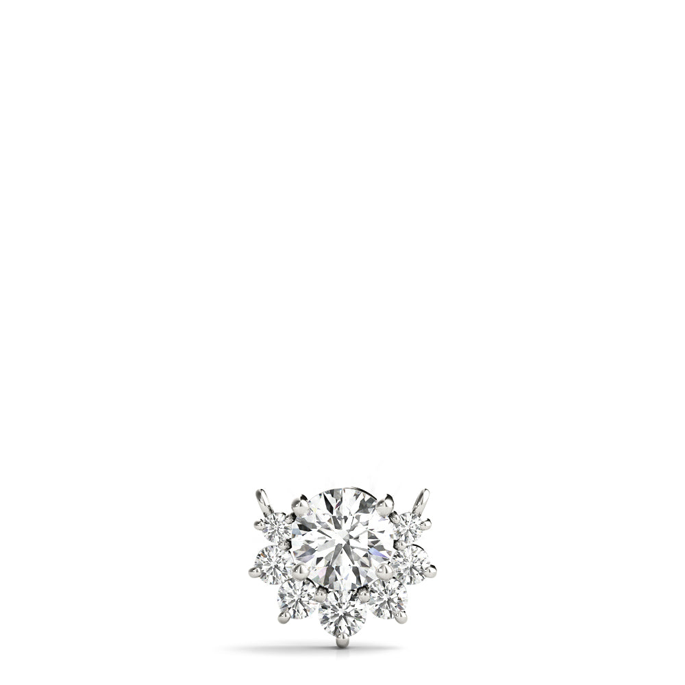 Ornate Floral Knot Pendant with 0.475ct Diamond – 18ct Gold