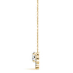 Ornate Floral Knot Pendant with 0.475ct Diamond – 18ct Gold