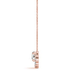 Ornate Floral Knot Pendant with 0.475ct Diamond – 18ct Gold