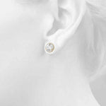 2.12ct Diamond Halo Stud Earrings – 18ct Gold (White / Yellow / Rose)