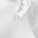 2.12ct Diamond Halo Stud Earrings – 18ct Gold (White / Yellow / Rose)