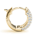 0.83ct Diamond Pavé Hoop Earrings – 18ct Gold (White / Yellow / Rose)