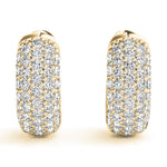 0.83ct Diamond Pavé Hoop Earrings – 18ct Gold (White / Yellow / Rose)