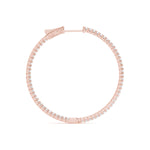 0.40ct Diamond Claw Set Hoop Earrings – 18ct Gold (White / Yellow / Rose)