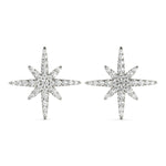0.56ct Diamond Starburst Cluster Stud Earrings – 18ct Gold (White / Yellow / Rose)