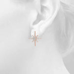 0.56ct Diamond Starburst Cluster Stud Earrings – 18ct Gold (White / Yellow / Rose)