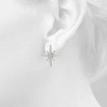 0.56ct Diamond Starburst Cluster Stud Earrings – 18ct Gold (White / Yellow / Rose)