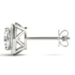 0.68ct Diamond Cushion Halo Stud Earrings – 18ct Gold (White / Yellow / Rose)