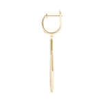 0.39ct Diamond Drop Hoop Earrings – 18ct Gold (White / Yellow / Rose)