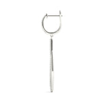 0.39ct Diamond Drop Hoop Earrings – 18ct Gold (White / Yellow / Rose)