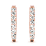 0.48ct Diamond Pavé Hoop Earrings – 18ct Gold (White / Yellow / Rose)