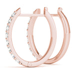 0.48ct Diamond Pavé Hoop Earrings – 18ct Gold (White / Yellow / Rose)