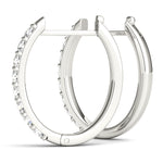 0.48ct Diamond Pavé Hoop Earrings – 18ct Gold (White / Yellow / Rose)