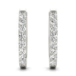 0.48ct Diamond Pavé Hoop Earrings – 18ct Gold (White / Yellow / Rose)
