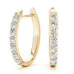 0.48ct Diamond Pavé Hoop Earrings – 18ct Gold (White / Yellow / Rose)