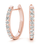 0.48ct Diamond Pavé Hoop Earrings – 18ct Gold (White / Yellow / Rose)