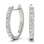 0.48ct Diamond Pavé Hoop Earrings – 18ct Gold (White / Yellow / Rose)
