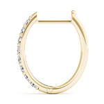 0.48ct Diamond Pavé Hoop Earrings – 18ct Gold (White / Yellow / Rose)