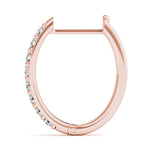 0.48ct Diamond Pavé Hoop Earrings – 18ct Gold (White / Yellow / Rose)
