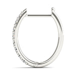 0.48ct Diamond Pavé Hoop Earrings – 18ct Gold (White / Yellow / Rose)
