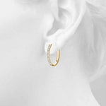 0.48ct Diamond Pavé Hoop Earrings – 18ct Gold (White / Yellow / Rose)