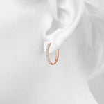 0.48ct Diamond Pavé Hoop Earrings – 18ct Gold (White / Yellow / Rose)