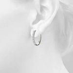 0.48ct Diamond Pavé Hoop Earrings – 18ct Gold (White / Yellow / Rose)