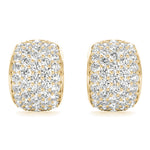 1.00ct Diamond Pavé Half-Hoop Earrings – 18ct Gold (White / Yellow / Rose)