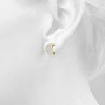 1.00ct Diamond Pavé Half-Hoop Earrings – 18ct Gold (White / Yellow / Rose)