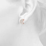 1.00ct Diamond Pavé Half-Hoop Earrings – 18ct Gold (White / Yellow / Rose)