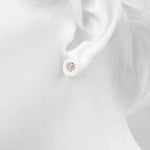 0.95ct Diamond Cluster Halo Stud Earrings – 18ct Gold (White / Yellow / Rose)