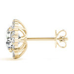 1.09ct Diamond Halo Stud Earrings – Timeless Luxury in 18ct Gold