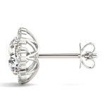 1.09ct Diamond Halo Stud Earrings – Timeless Luxury in 18ct Gold