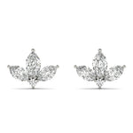 0.50ct Marquise Diamond Cluster Stud Earrings – 18ct Gold (White / Yellow / Rose)