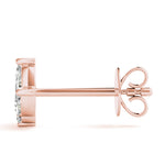 0.50ct Marquise Diamond Cluster Stud Earrings – 18ct Gold (White / Yellow / Rose)