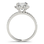 Cushion Cut Diamond Halo Engagement Ring – 18ct White Gold Masterpiece