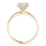 1ct Round Brilliant Diamond Engagement Ring with Hidden Halo – 18ct Yellow Gold Classic Radiance