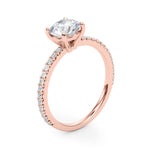 2ct Round Brilliant Diamond Solitaire Engagement Ring – 18ct Rose Gold Romantic Brilliance