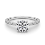 2ct Round Brilliant Diamond Solitaire Engagement Ring – 18ct White Gold Timeless Elegance